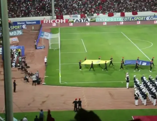 أهداف المنتخب المغربي أمام الغابون مباشرة من المدرجات لحظة تسجيلها