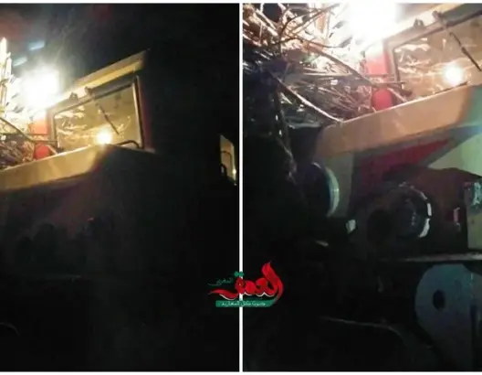 من جديد.. قطار يصطدم بجرار قرب أصيلة والمسافرون “عالقون” بالخلاء (فيديو)