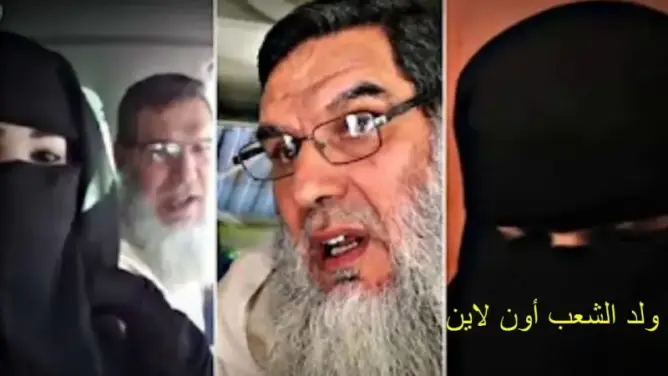 شاهد مباشرة: مواجهة نارية بين الشيخ الفزازي وزجته
