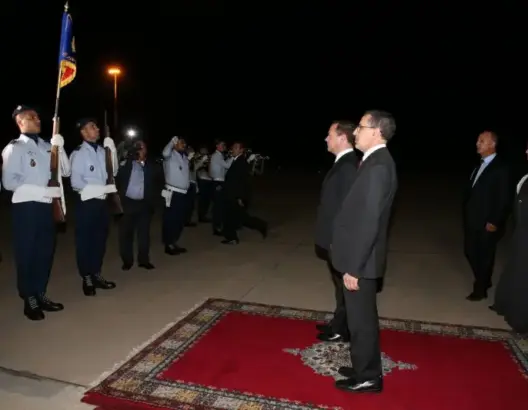بعد زيارة عمل.. الوزير الأول الروسي ميدفيديف يغادر المغرب
