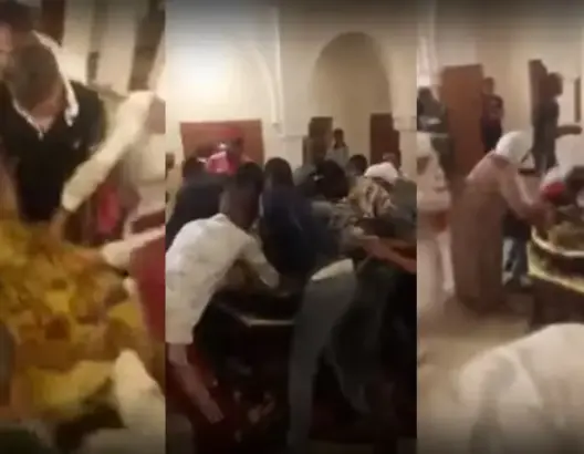 شاهد ما وقع لطبق “كسكس” قدم في إحدى الزوايا