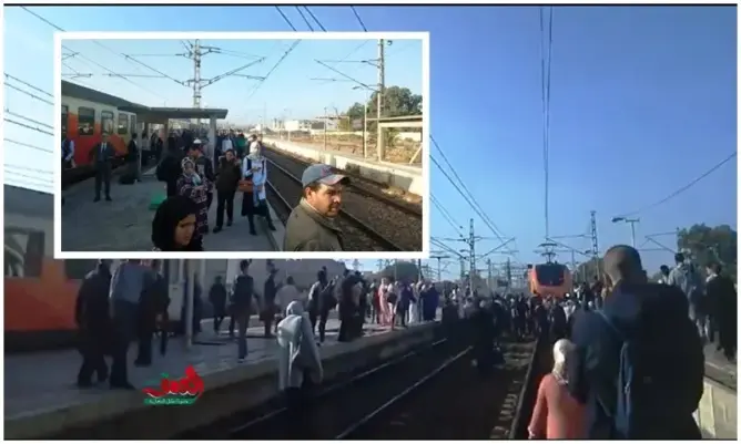 الـONCF تستمر في إغضاب زبنائها.. مسافرون يوقفون قطارا بعد تأخره (فيديو)
