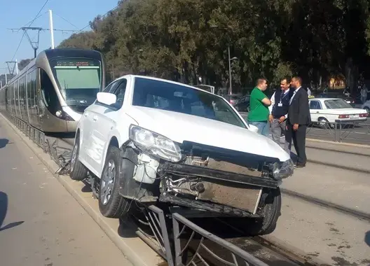 حادثة جديدة توقف حركة سير ترامواي العاصمة