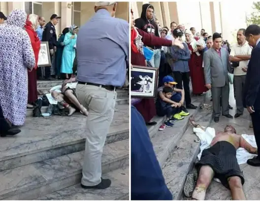 خمسيني يضرم النار في جسده أمام محكمة بمكناس بحضور زوجته وطفله (صور)