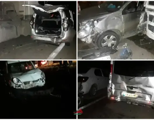 حادثة سير خطيرة بين تطوان وطنجة.. أزيد من 15 سيارة تصطدم ببعضها (صور)