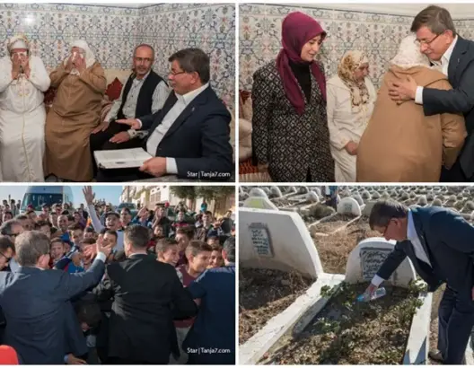 طنجة: أوغلو يزور أسرة الشاب المغربي ضحية المحاولة الانقلابية بتركيا (صور)