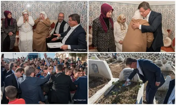 طنجة: أوغلو يزور أسرة الشاب المغربي ضحية المحاولة الانقلابية بتركيا (صور)