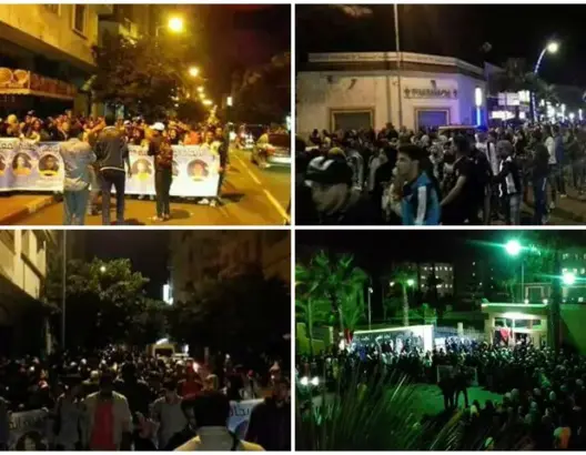 احتجاجات بالجديدة بعد الحكم على 4 طلبة بالسجن 12 عاما نافذا (فيديو)