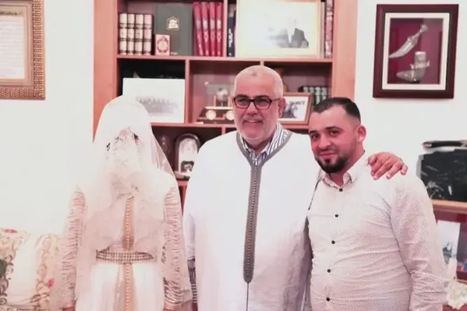 منزل بنكيران يحتضن حفل زواج صديقة ابنته من شاب تطواني (صورة)