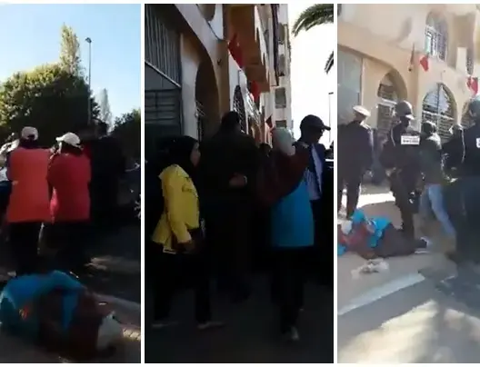 متصرفون يمنعون الحقاوي من دخول مقر وزارتها .. والأمن يتدخل