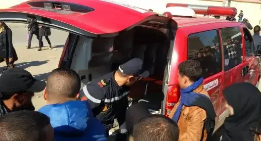 مصرع عامل وإصابة آخر إثر سقوطهما من أعلى ورش بناء بالقنيطرة (صور)