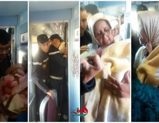 سيدة تضع مولودها داخل قطار الـONCF.. والركاب يفاجئونها بسلوكهم (صور)