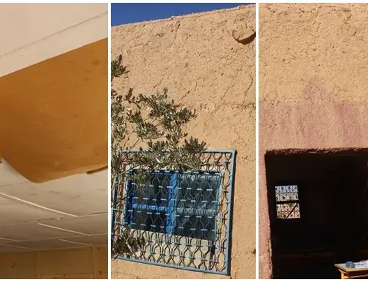 حجرات من طين وبناء مفكك تهدد حياة تلاميذ وأساتذة بقلعة امكونة