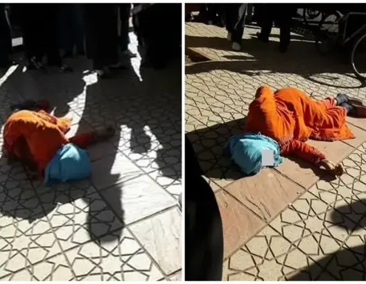 بالفيديو.. شخص ينهي حياة زوجته بطعنات سكين أمام محكمة أزيلال