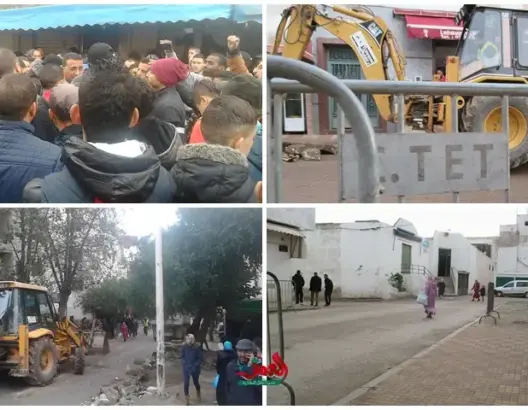 بالجرافات .. سلطات تطوان تحرر أكبر سوق شعبي من “الفراشة” (فيديو)