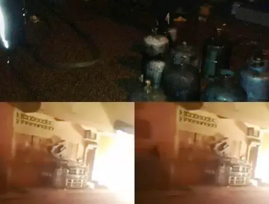 حريق مهول بمحل تجاري بسلا بسبب انفجار قنينة غاز كبيرة