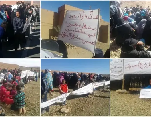 محتجون بزاكورة يصعدون ضد مسؤولي الإقليم بمسيرة على الأقدام