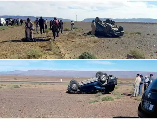 إصابة مسؤولين بزاكورة في حادث سير.. ومندوب الصحة يكشف حالتهم