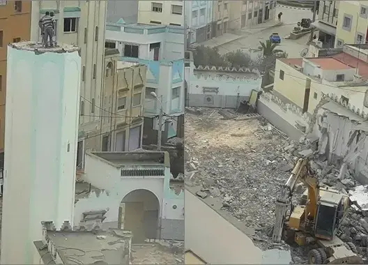 سلطات الحسيمة تهدم المسجد الذي كان سببا في اعتقال ناصر الزفزافي