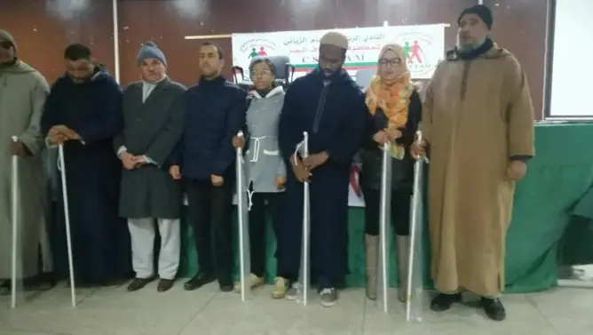 جمعية الوئام للمكفوفين بخنيفرة تحتفل بالذكرى الثانية لتأسيسها