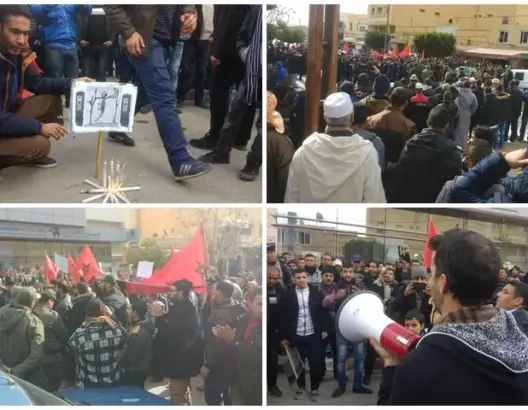 غلاء فواتير الكهرباء يخرج تجار سوق مليلية بكرسيف للإحتجاج (صور)