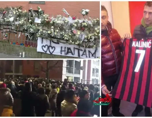 المئات يحتشدون لتوديع الطفل هثيم.. ولاعبو ميلان يُكَرمون روحه (فيديو)