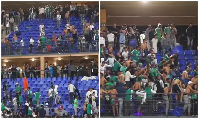 وكيل الملك يتابع مرتكبي شغب مقابلة الرجاء والكوكب بتهم ثقيلة