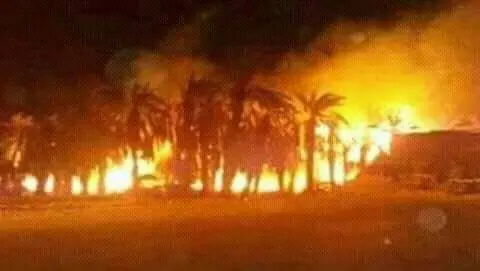 حريق يأتي على 1700 شجرة بواحة ألوكوم بإقليم طاطا