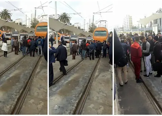 بعدما نفذ صبرهم.. مسافرون يحتجون باعتراض انطلاق قطار بالبيضاء 