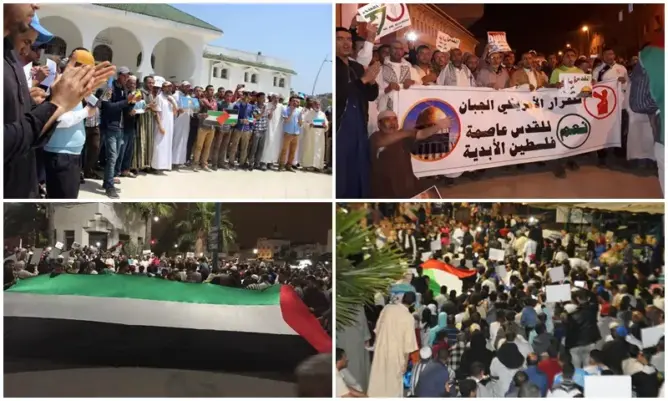 احتجاجات بـ20 مدينة تضامنا مع غزة .. و”الجماعة” تدعو الدولة للتحرك (صور)