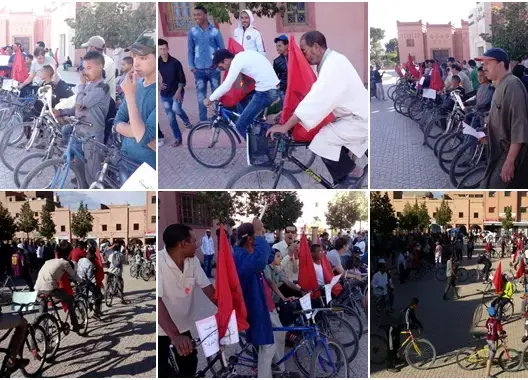 احتجاج بـ”البيكالات” ضد قيادي تجمعي بتنغير استهزأ بالمقاطعين (صور)