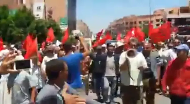 سياسيون يتزعمون مسيرة “إسقاط المقاطعة” ببني ملال (فيديو)