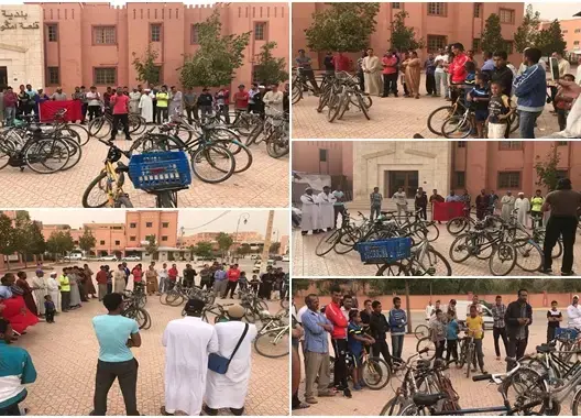 مواطنون يحتجون مجددا بـ”البيكلات” على رئيس جماعة قلعة امكونة (صور)