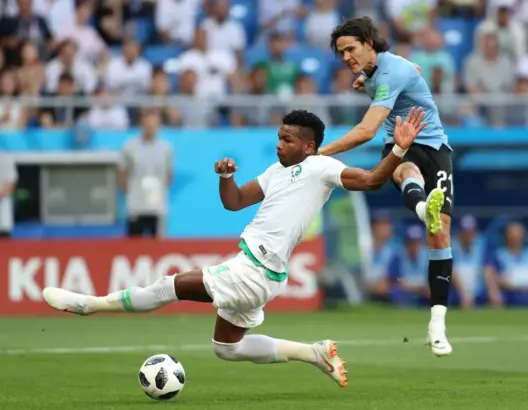 الأورغواي تهزم السعودية بهدف وتخرجها من مونديال روسيا