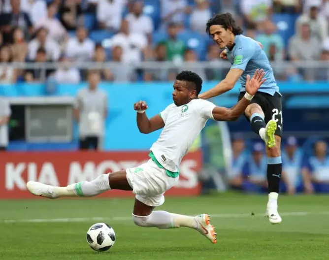 الأورغواي تهزم السعودية بهدف وتخرجها من مونديال روسيا
