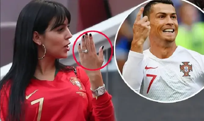 الجميع يبارك لرونالدو بعد فوزه على المغرب.. والسبب خاتم الخطوبة