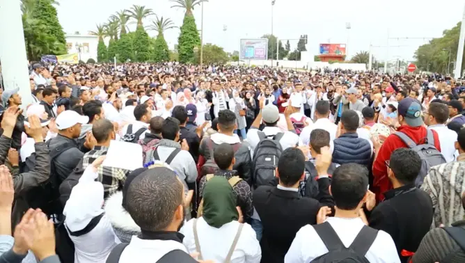 متعاقدو بني ملال يقاطعون التكوين طلبا للتعويضات