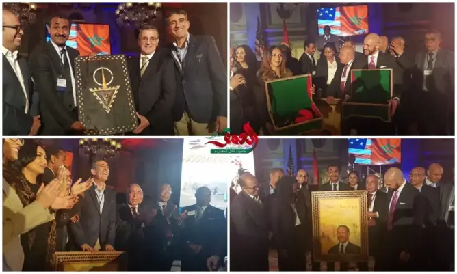 تأدية أغنية “لغزالة زاكورة” جماعيا بأمريكا.. والوفد المغربي يقدم هدية لعمدة واشنطن (فيديو وصور)