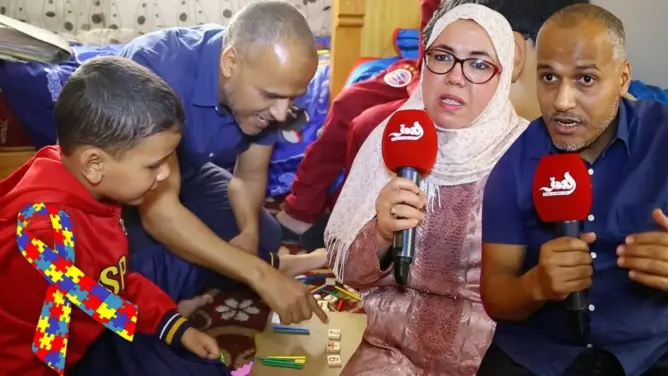 هنية والسحيمي.. أب وأم هزما “توحد” طفليهما ووهبا حياتهما لمساعدة أسر تعيش نفس الحالة (فيديو)