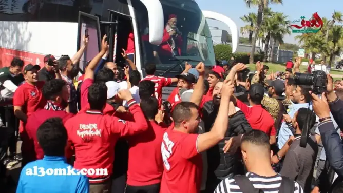 شاهد لحظة وصول بعثة الوداد إلى المغرب بعد التأهل