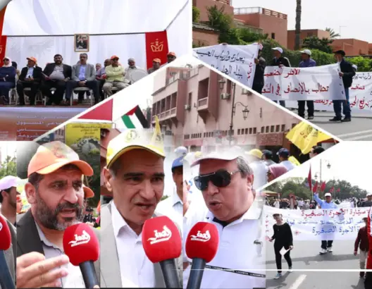 شعارات قوية في فاتح ماي بمراكش (فيديو)