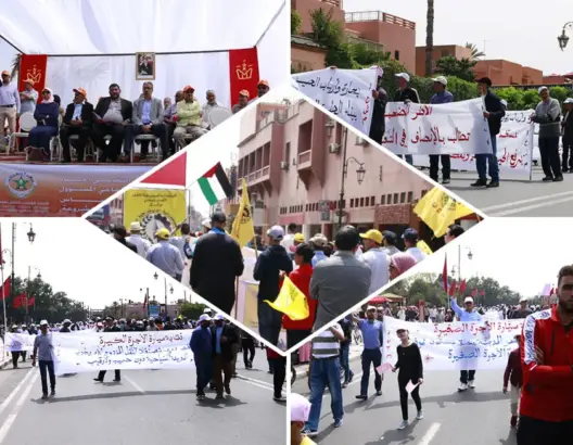 فاتح ماي بمراكش.. تراشق بالاتهامات بالخيانة والسرقة (فيديو)
