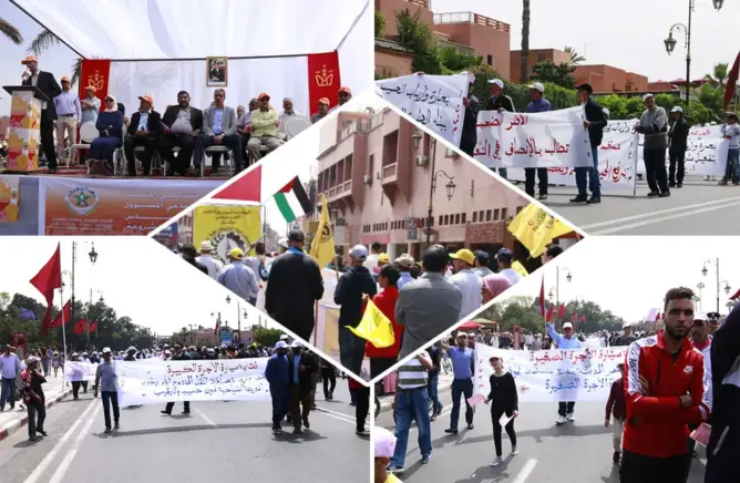 فاتح ماي بمراكش.. تراشق بالاتهامات بالخيانة والسرقة (فيديو)