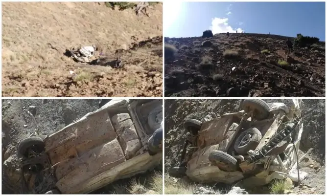 الطرق تواصل حصد الأرواح .. مصرع امرأتين بالطريق بين دمنات وورزازات (صور)