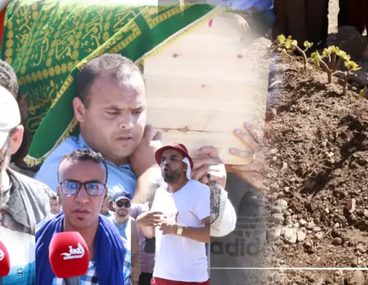 وسط حزن وبكاء.. آلاف المتعاقدين يشيعون جثمان حجيلي بآسفي (فيديو)