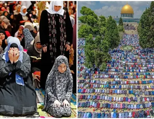 رغم الحواجز .. 200 ألف مصلي بالأقصى في أول جمعة برمضان (صور)