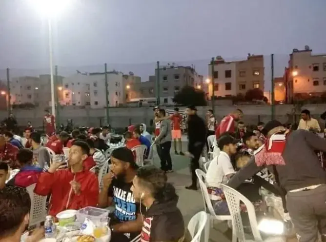 هكذا استقبلت جماهير الغزالة السوسية محبي الحمامة التطوانية (فيديو)