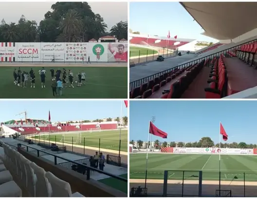 المحمدية تستعد لتكريم فرس بحضور أساطير برشلونة و”تيفو” بالملعب (صور)