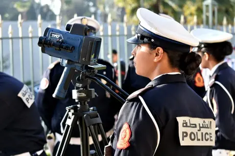 الشرطة- مراقبة السرعة- رادار