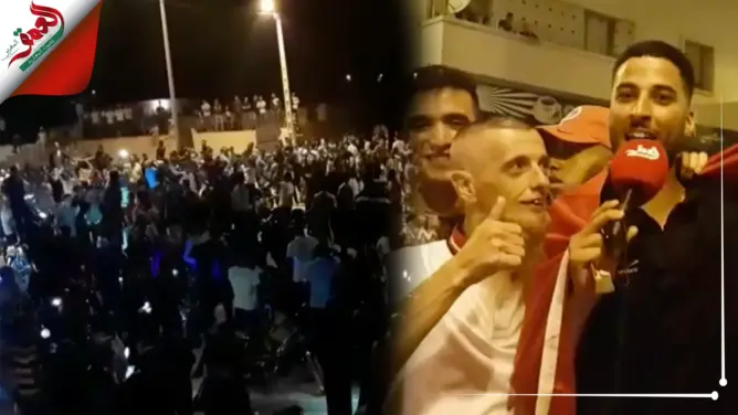 مئات المواطنين يعبرون عن فرحتهم من وجدة الى الحدود المغربية- الجزائرية